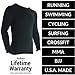 Rash Guard for Men Compression & Base Layer Shirt (Black XL)