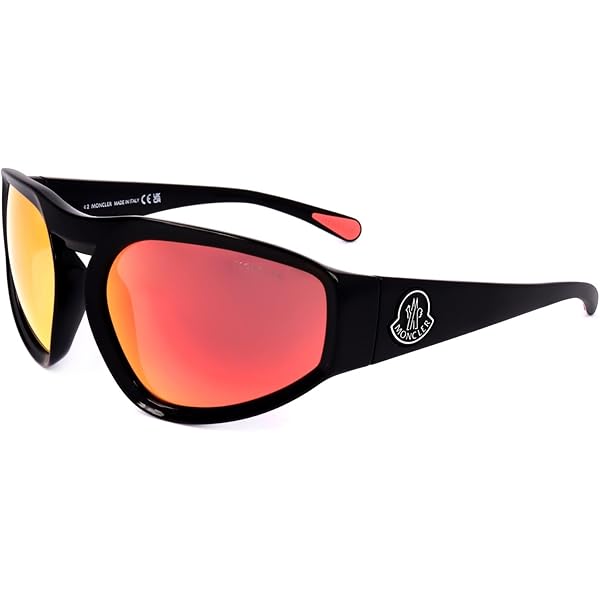 Amazon.com: Moncler Pentagra Sunglasses ML0248 02A Matte Black