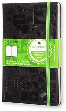 Evernote Smart Notebook Ruled Black A5