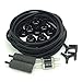 Pietypet 21 Pcs Standard Black Airline Tubing Air Pump Accessories for Fish Tank, 5 m Aquarium Air Line Fish Tube Pipe, 2 Bubble Release Air Stones, 2 Check Valves, 12 Suction Cup Clips, 4 Connectors