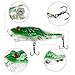 Burning Shark Frog Lure Topwater Fishing Lures with Plastic Tackle Box for Bass Trout Walleye Redfish Freshwater and Saltwater Fishing Baits,Pack of 5