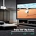 VANKYO Leisure 470 Mini Projector with Synchronize Smart Phone Screen, Full HD 1080P Supported and 250” Display, 4000 Lux WiFi Portable Projector Compatible with TV Stick, PS4, HDMI, VGA, TF, AV, USBthumb 4