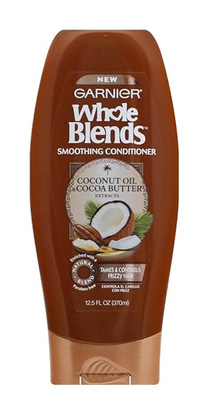 Amazon Com Garnier Whole Blends Conditioner With Coconut Oil Cocoa Butter Extracts 12 5 Fl Oz 1 Count Beauty