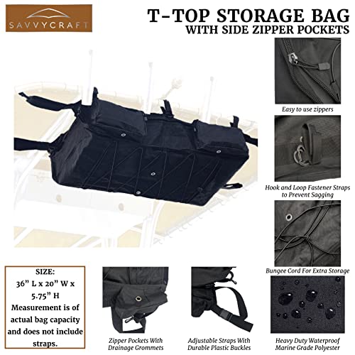 Savvycraft TTop Storage Bag, Heavy Duty Marine Grade 600D Polyester