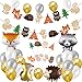 Sharlity Woodland Party Decorations Supplies Woodland Creatures Balloon，Banner，Cupcake Toppers，latex balloons for Baby Shower Birthday Party Supplies