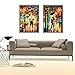 Topus 2 Packs DIY 5D Diamond Painting Set Full Drill Diamond Painting Wall Stickers for Living Room (Romantic Night)