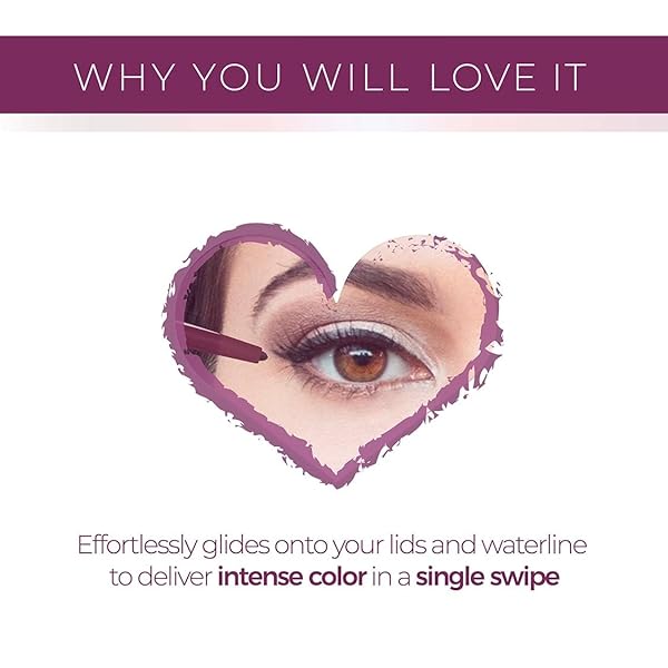 BLINC EYELINER PENCIL, MECHANICAL GEL EYELINER PENCIL WITH BUILT-IN SHARPENER, WATERPROOF, SMUDGE-PROOF, TRANSFER-PROOF, ULTRA LONG-WEARING, CLEAN, VEGAN AND CRUELTY-FREE, BROWN, 0.5G / 0.017 FL. OZ