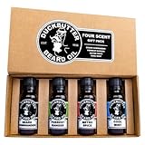 DUCKBUTTER Duck Butter Beard Oil - Natural & Organic 4-Pack Boxed Gift Set - BEST DEAL! by Rexx Labs