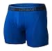 TSLA Men's Breathable Underwear, Performance Cooling Mesh Boxer Briefs, Open Fly Trunks with Pouch, Fly-Front 6inch 2pack Navy/Blue, Medium