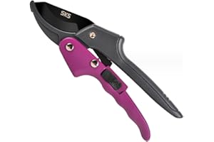 MEPEREZ Garden clippers, premium Germany pruners, Work 3 times easier, professional pruning shears, cutting rose, flower, hedge, stem, tree, Sharp gardening scissors, Arthritis weak hand snips (Japanese-2, 1)