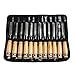 CSLU-Tool Wood Carving Tools Set - 12 Pieces Professional Wood Carving Chisels Hand Tool Kits with Storage Pouch
