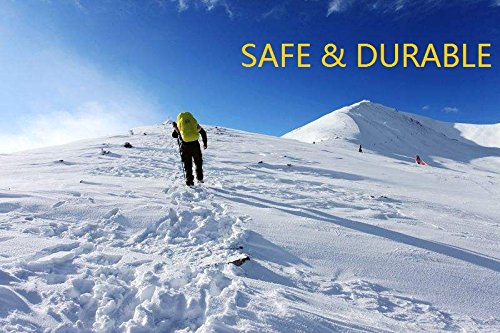 7TECH Non-slip Ice Gripper Climbing Crampons Snow Traction Cleats Snow Grips, Universal Size
