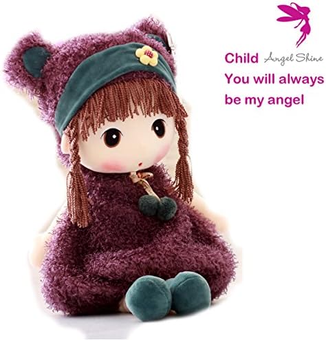 Angel Shine Lovely Huggable 17 inch Stuffed Plush Girl Toy Doll (purple)