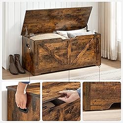 VASAGLE Storage Chest, Storage Trunk with 2 Safety