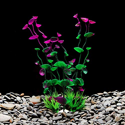 Simulation Plants,Small◕‿◕ Artificial Aquatic Plants Vivid Simulation Plant Creature Aquarium Landscape 4 PCS