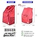 dbest products Bigger Trolley Dolly Cart, Red Shopping Grocery Foldable Cart