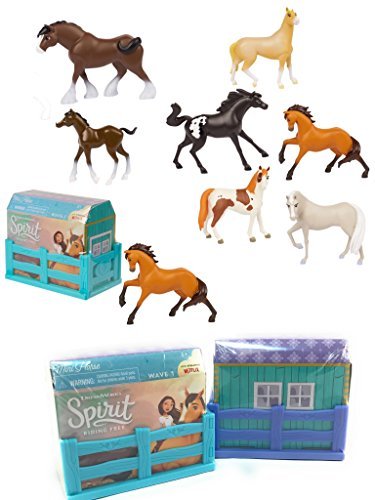 NEW! COLLECTIBLE! SET OF 2 DreamWorks SPIRIT RIDING FREE Mini Horse Figures Blind Box - Realistic Horses - Perfect for both KIDS and COLLECTORS ALIKE!