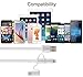 Miger® 3.3 Feet(1 Meter) 2Pack 3 in 1 Charge and Sync Cable with Micro USB &Type C Connectors Cable Compatible with iPhone, iPad, iPod Touch /5 Nano 7 on iOS9, Samsung /HTC & More(White)