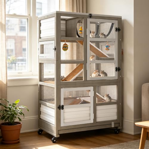 Ketive 5-Tier Wooden Cage