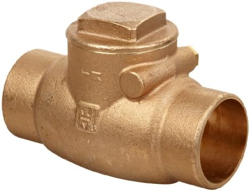 Milwaukee Valve 1510T Series Bronze Swing Check Valve, Class 150, 1-1/2" Solder End