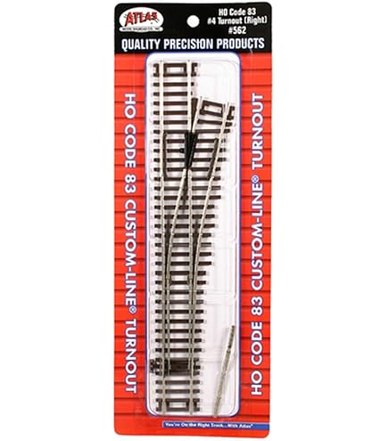 Amazon.com: Code 83 Nickel Silver #6 Custom-Line Turnout