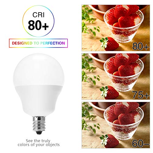 JandCase G14 Led Bulbs E12 Candelabra Led Bulb, 40W Equivalent , Soft