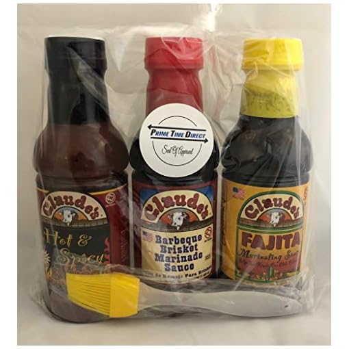 Claude's Variety Pack BBQ Brisket Marinade 16oz & Fajita Marinade 16oz