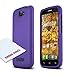 Alcatel One Touch Fierce 2 Case, [Purple] Slim Grip Rubberized Hard Plastic Case for Alcatel One Touch Fierce 2 (2014)
