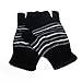 Livoty USB Heating Winter Gloves Women Man Hand Warm Gloves Heated Fingerless Mitten Washable (Black)