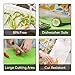 2 in 1 large plastic cutting board mat, non-slip cutting boards for kitchen with Strainer, Wash Tray, Colander, Dishwasher Safe, 16.1 Inch, Green. Camping cookware and camping accessories.