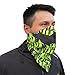 Half Face Mask for Cold Winter Weather. Use This Half Balaclava for Snowboarding, Ski, Motorcycle. (Many Colors) (Green Plaid)