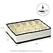 Furinno 12285IV Non-Woven Fabric Storage Organizer, 3 by 5-Inch, Ivory with Brown Trim