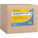 Robelle 20-Pounds Premium Alkalinity Up for Pools | Alkalinity Increaser for Swimming Pools, 100% Sodium Bicarbonate, Fast and Easy To Use, 11 oz raises 10 ppm per 5,000 gallons