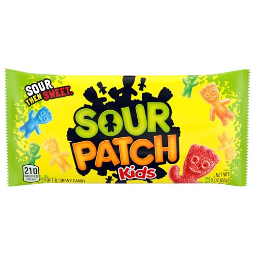 SOUR PATCH KIDS AND SWEDISH FISH MINI SOFT & CHEWY GUMMY CANDY VARIETY PACK, BULK CANDY, 20 SNACK PACKS
