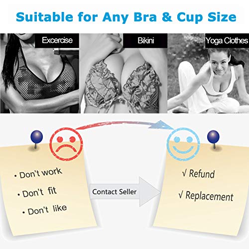 Elicico Silicone Adhesive Bra Pads Inserts,Push Up Sticky Bra Pad