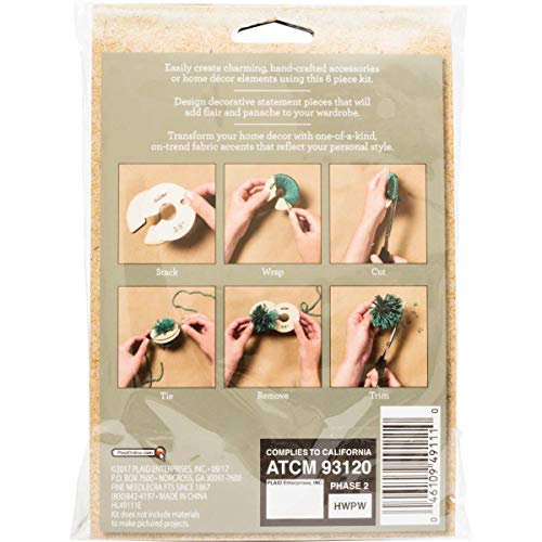 Bucilla 49111 Pom Maker, one, 6 Piece