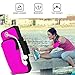 Innens Cell Phone Running Armband for iPhone 13 11 Pro 11 XS XR 8, Galaxy S20 S10 S9, Water Resistant Sports Phone Holder with Adjustable Band and Earphone Jack for Hiking Biking Walking- 7inch(Pink)