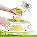 Vegetable Chopper Dicer Slicer Cutter-Fruit & Vegetable Tools,Lovkitchen Slicers for Fruits and Vegetables/Onion Salad Adjustable Stainless Steel Mandoline Food Salad Chopper