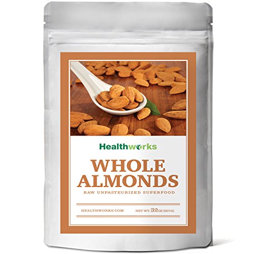 Healthworks Almonds Whole Raw Unpasteurized (Sproutable) Pesticide-Free, 2lb