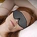 Sleep Mask - Lightweight & Comfortable Eye Mask - Blindfold Eye Shield with Ear Plugs,Travel Pouch - for Men Women Kids Who are on Airplane, Office and Bed - A for Eyes(Grey