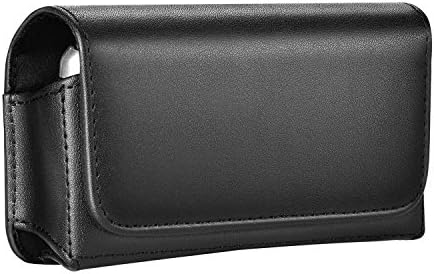 Dlames Universal Small Holster case with Belt Loop &amp; Belt Clip for Kyocera Dura XTP Flip Phone, LG Flip Phone, Samsung Flip Phone and more (Black)