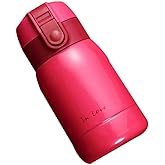 Mini 7 oz Stainless Steel Water Bottle, Small Vacuum Insulated Water Bottle Leakproof Sport Tumbler Cup Hot and Cold Water Bottle for Women Girls Kids Gift Milk Tea Lunch (Red)