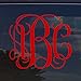 Custom Personalized Vine Monogram Initial Vinyl Decal Bumper Sticker for Cars, Yeti Cup, Tumblers, Laptop (3