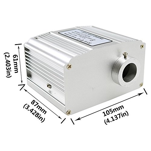 10W Twinkle Fiber Optic Star Ceiling Light Kit, RGBW LED Engine Driver with 28 key RF Remote Control + Fiber Optical 0.03in/0.75mm 6.5ft/2m 150pcs