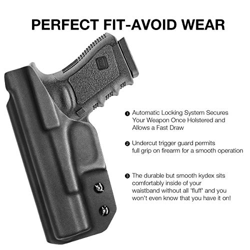 Glock 19 Holster Concealed Carry KYDEX IWB Holster for Glock 19 19X