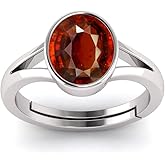 LMDPRAJAPATIS 7.50 Carat Natural Lab Tested Astrological Gomed Gemstone 925 Solid Sterling Silver adjustable Ring For Women's