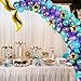 Mermaid Party Supplies, 118Pcs Mermaid Tail Balloon Garland, Purple & Green & Gold Star Balloons Arch Tool Set for Mermaid Happy Birthday, Baby Shower, Under The Sea Party Decoration