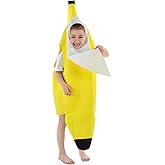 gogoparti Halloween Banana Costume for Kids Boy&Girls Toddler Banana Halloween Costumes for Halloween Party Roleplay Cosplay