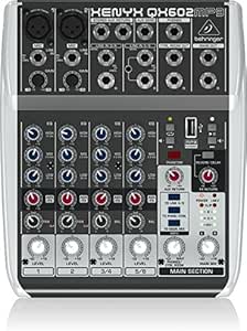 Behringer XENYX QX602MP3 Mesa de mezclas, MP3 Player, 6 puertos