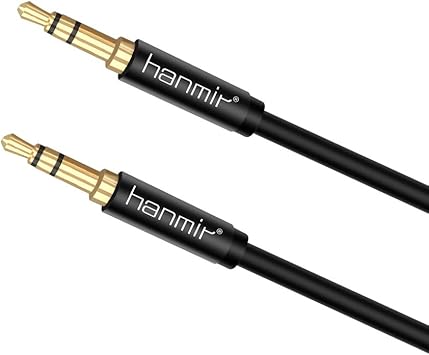 Amazon Hanmir 3 5mm オーディオケーブル Auxケーブル Ipod Iphone Ipad ヘッドホン ホームステレオ カーステレオ スピーカー 多機種対応 長さ1 06m ブラック Hanmir ステレオケーブル